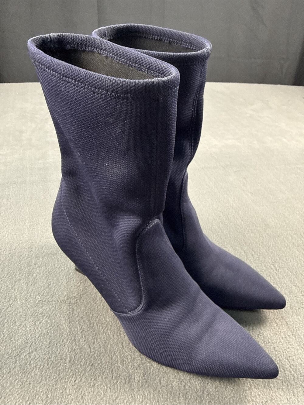 Stuart Weitzman Womens Rapture Portofino Fashion Boots Navy Size 7 M